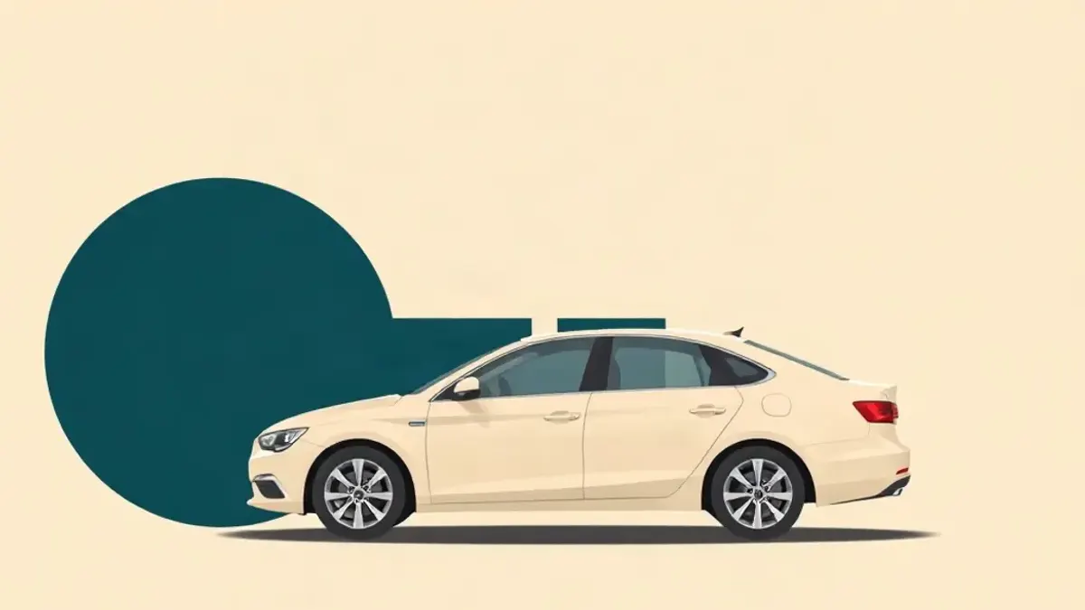 Illustration of a car accompanying: Renting a Car in Dubai With a UK Driving Licence