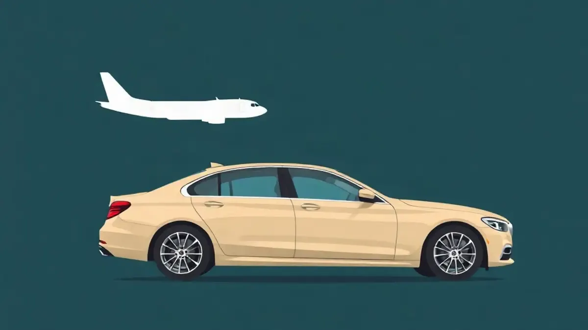 Illustration of a car accompanying: Hiring a Car With Driver From Dubai Airport