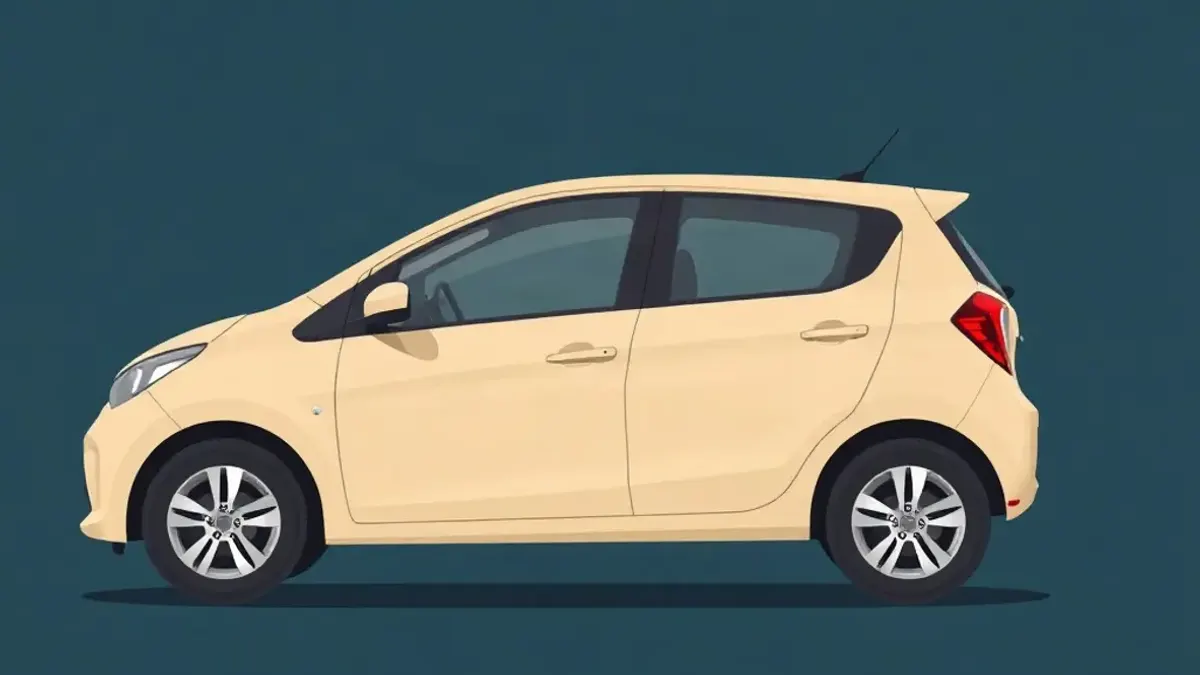 Illustration of a car accompanying: Mitsubishi Attrage Rental in Dubai